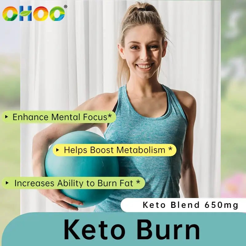 OHOO Keto Burn Weight Loss Supplement 650 Mg - Natural Keto 5 Increases Ability to Burn Fat OHOO Au supplements