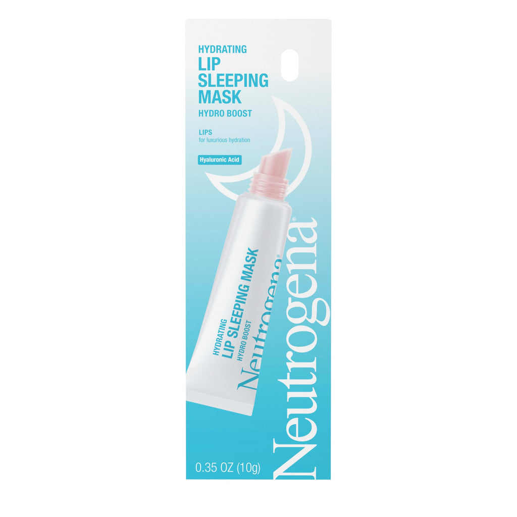 Neutrogena Hydro Boost Hydrating Lip Sleeping Mask with Hyaluronic Acid, Clear Overnight and Daily Moisturizing Treatment