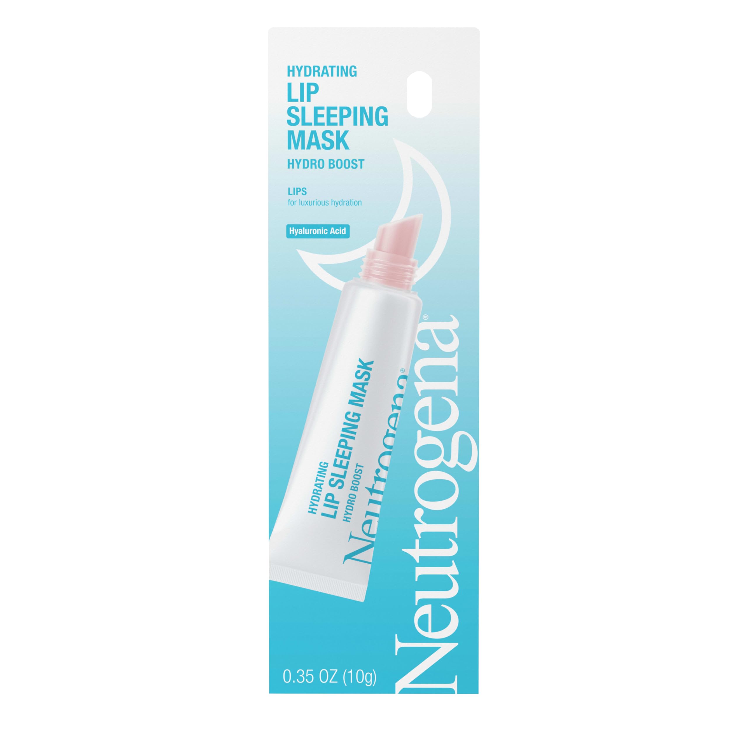 Neutrogena Hydro Boost Hydrating Lip Sleeping Mask with Hyaluronic Acid, Clear Overnight and Daily Moisturizing Treatment
