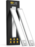 10inch Under Cabinet Lighting, 2 Pack Rechargeable Motion Sensor Light Indoor, 5 Levels Dimmable Magnetic Closet Lights