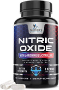 Extra Strength Nitric Oxide Supplement L Arginine 3X Strength - Citrulline Malate, AAKG Nature's Nutrition Au supplements