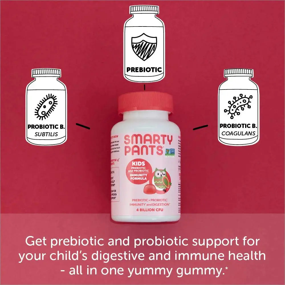 SmartyPants Kids Probiotic Immunity Gummies: Prebiotics & Probiotics for Digestive Health & Women's Multivitamin Gummies: Omega 3 Fish Oil (EPA/DHA) SmartyPants Au supplements