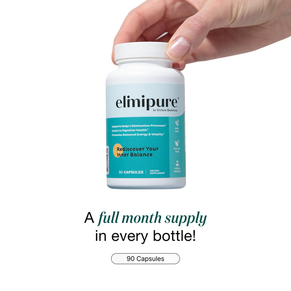 Elimipure Gut Cleanse & Restore Supplement: Natural & Effective Detox Cleanse Capsules | Fortify Your Microbiome | Effortless Morning Stools