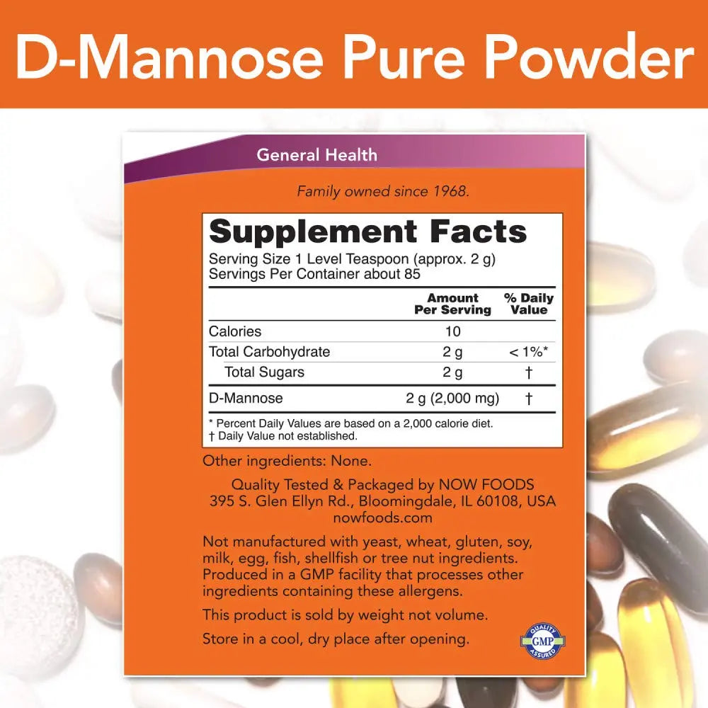 D-Mannose 6 OZ NOW Foods Au supplements