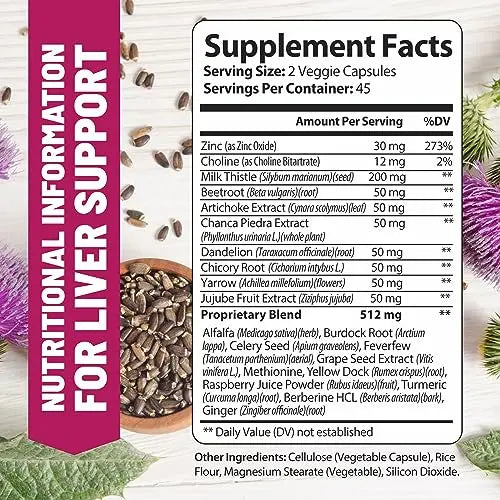 Liver Cleanse Detox & Repair Formula. Liver Support Supplement with Dandelion Root Silymarin WHOLE WORLD WELLNESS Au supplements