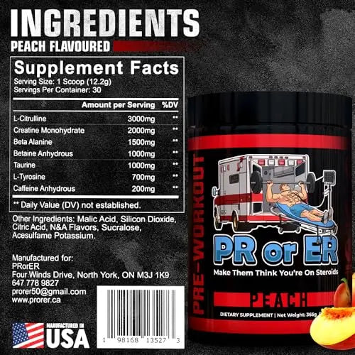 PR or ER Pre Workout Powder for Men and Women, Pre-Workout Energy Supplement PR or ER Au supplements