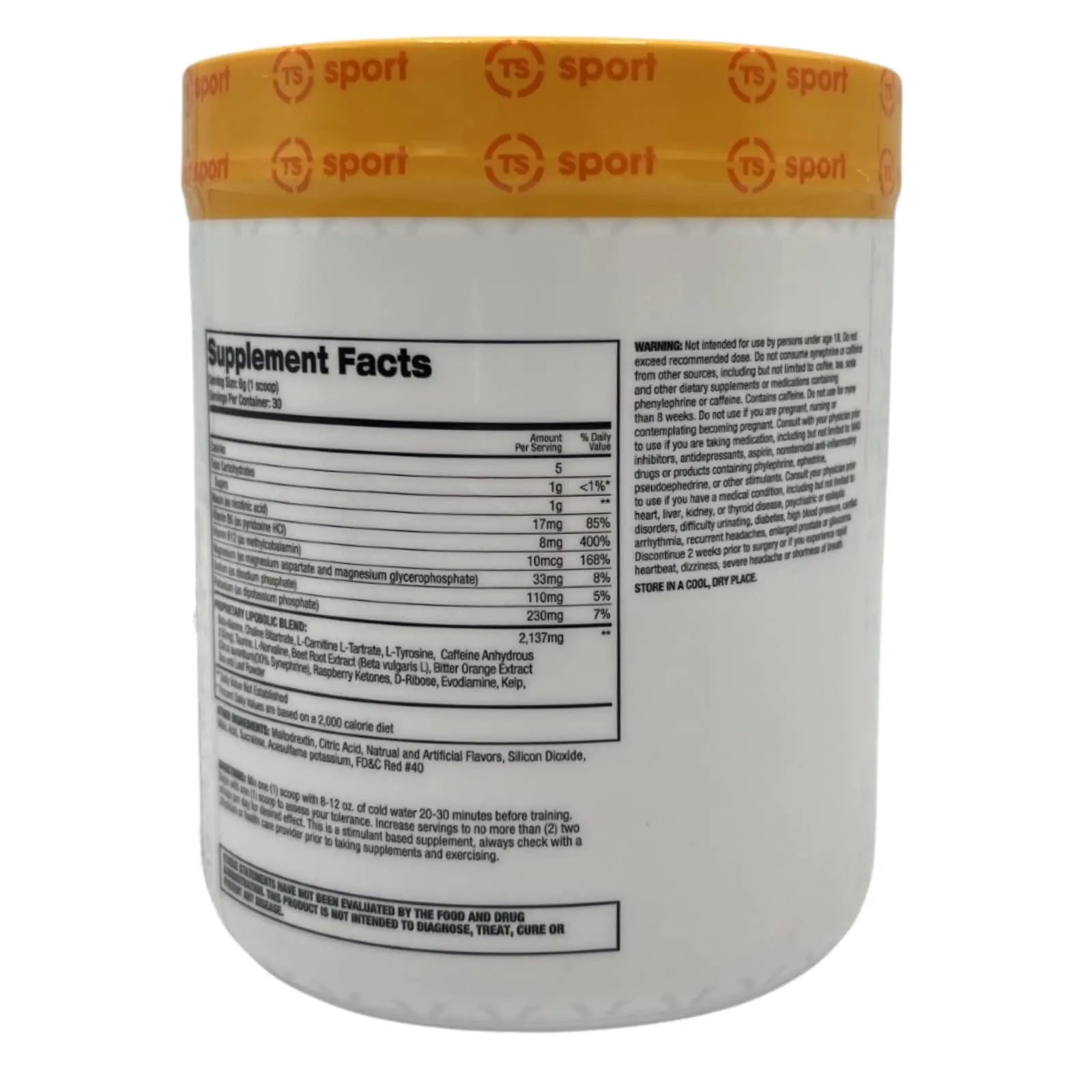 Top Secret Nutrition Cardio Igniter Pre-Workout Supplement with Beta-Alanine, L-Carnitine Top Secret Nutrition Au supplements