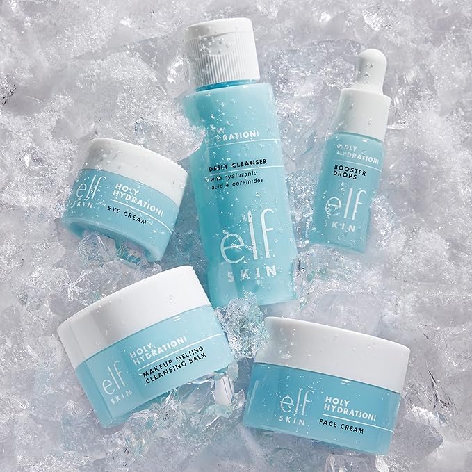 e.l.f. SKIN Holy Hydration! Hydrated Ever After Skincare Mini Kit, Cleanser, Makeup Remover,