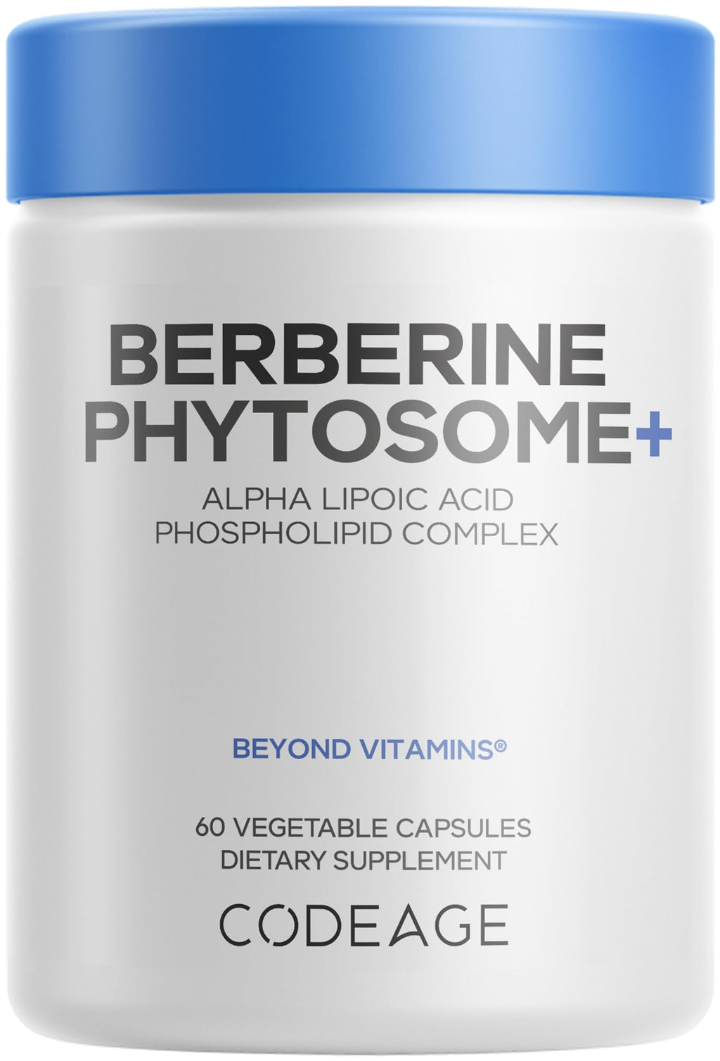 Codeage Berberine Phytosome Supplement - Berberine HCL, Alpha Lipoic Acid, Phospholipid Complex - 2-Month Supply - Berberine HCL - Berberine Hydrochloride - Gluten-Free, Non-GMO - 60 Capsules Codeage Au supplements