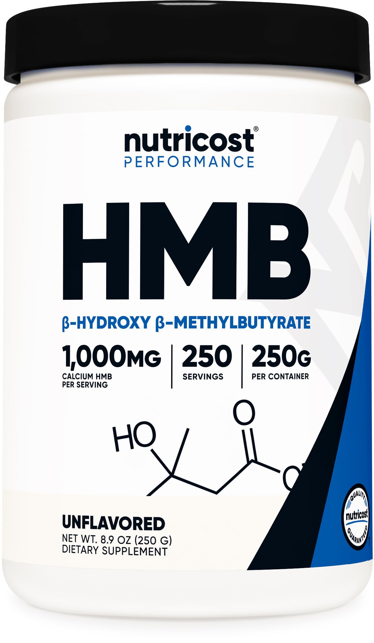 Nutricost HMB Powder (Beta-Hydroxy Beta-Methylbutyrate) 250 Grams - Gluten Free & Non-GMO Nutricost Au supplements