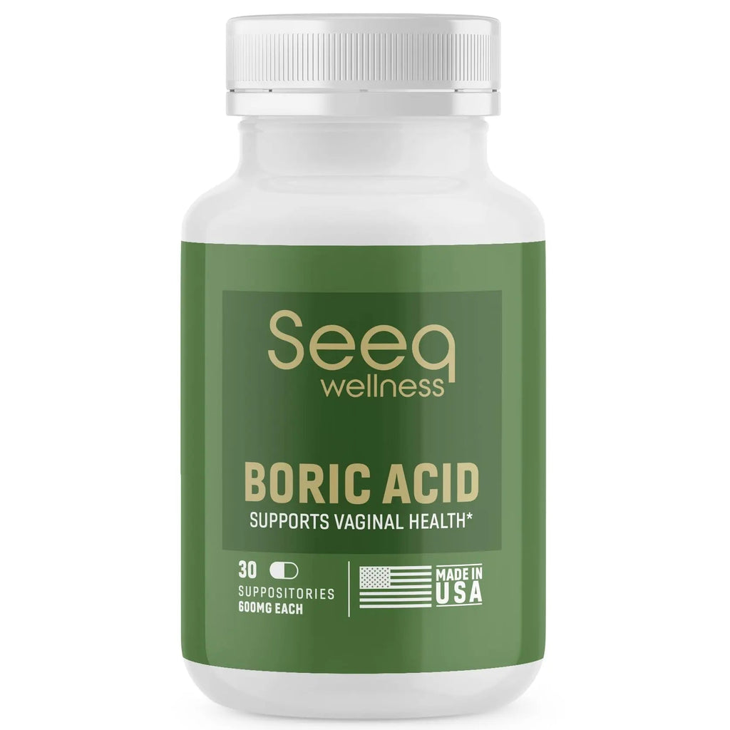 Seeq Wellness Boric Acid Vaginal Suppositories - Helps Support Odor Control and Balance Vaginal PH Seeq Wellness Au supplements