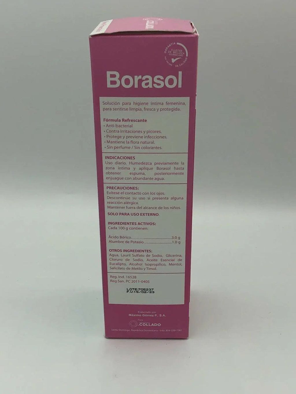 JEANNETTE Borasol Liquid Antiseptic Refreshing Femenine Wash 8 FL. Oz. (240ml) JEANNETTE Au supplements