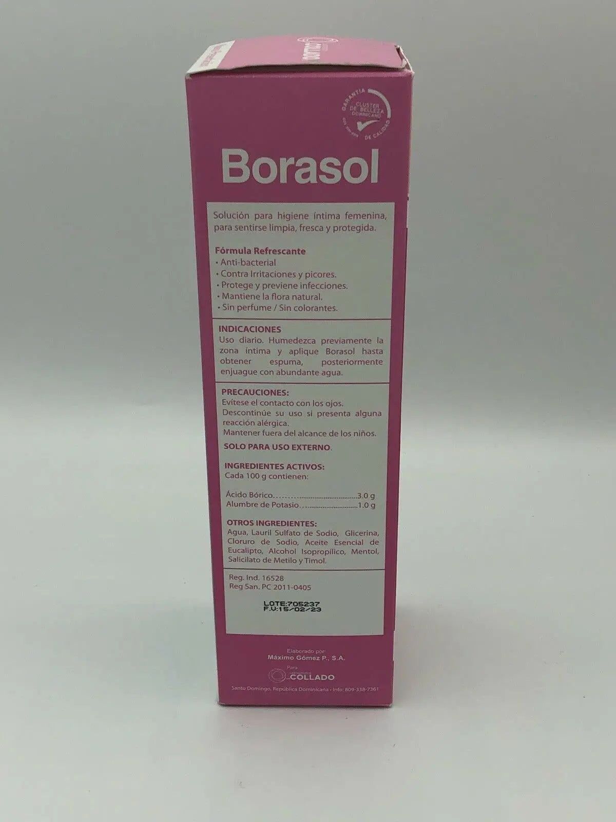 JEANNETTE Borasol Liquid Antiseptic Refreshing Femenine Wash 8 FL. Oz. (240ml) JEANNETTE Au supplements
