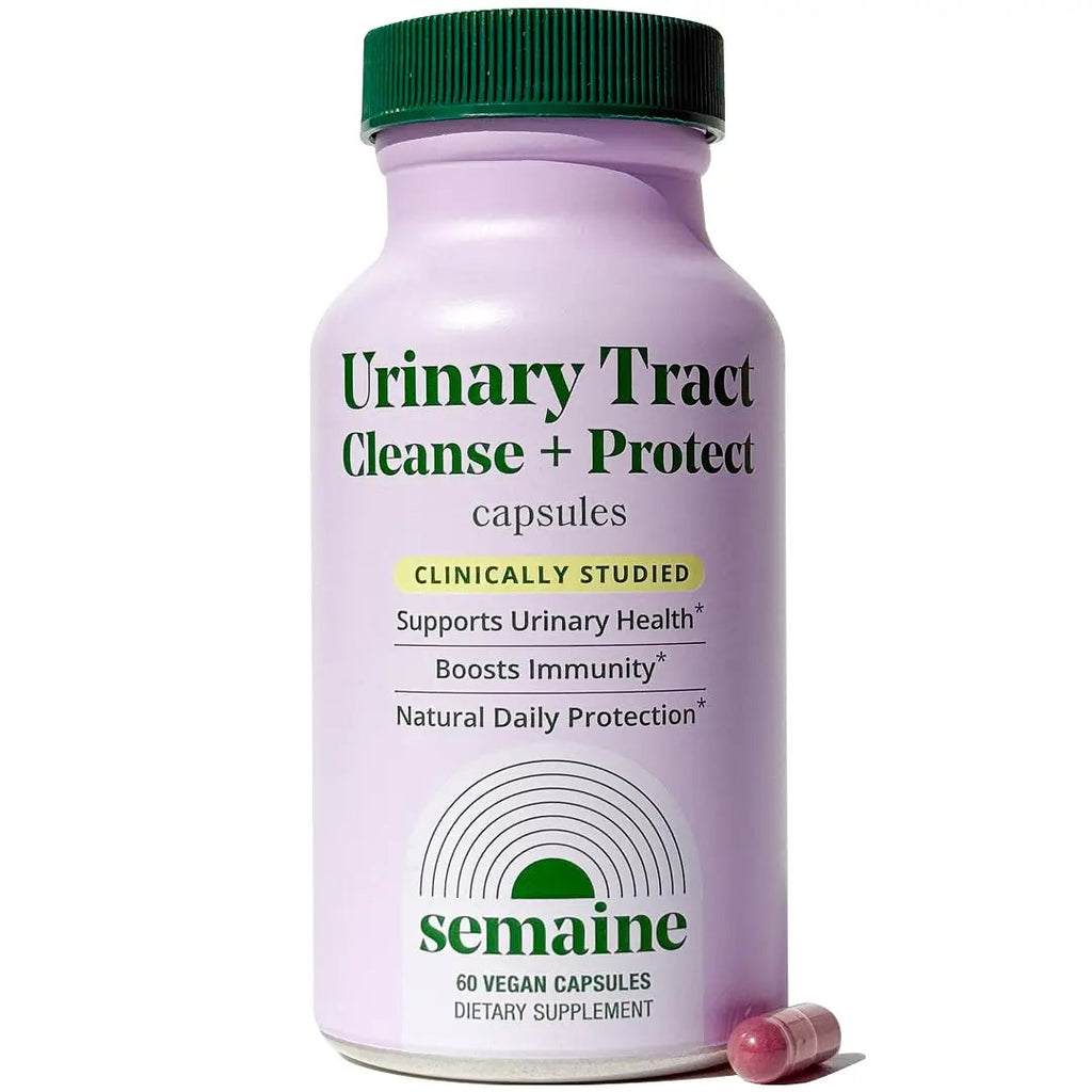 Semaine Urinary Tract Cleanse & Protect – 60 ct, Bladder Support Supplement for Women, Flushes Urinary Tract. Combines Cranberry Proanthocyanidins with Hibiscus Semaine Au supplements