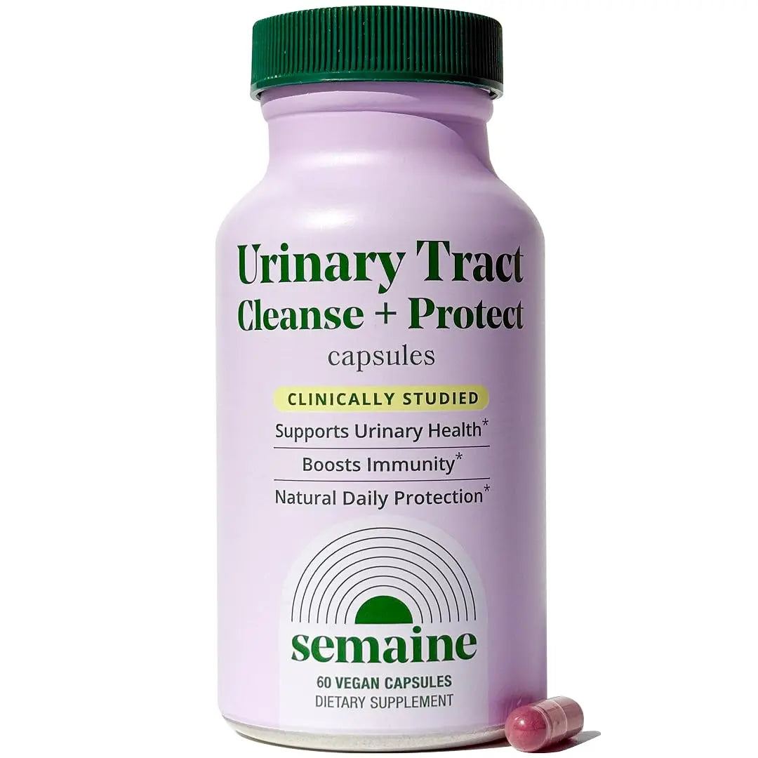 Semaine Urinary Tract Cleanse & Protect – 60 ct, Bladder Support Supplement for Women, Flushes Urinary Tract. Combines Cranberry Proanthocyanidins with Hibiscus Semaine Au supplements
