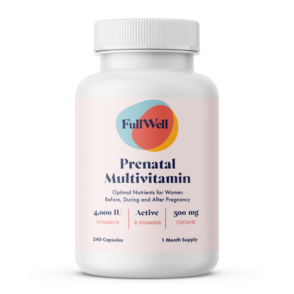 FullWell Women's Prenatal Multivitamin - Healthy Pregnancy Support - Contains Choline & Folate - Supports Fetal Growth
