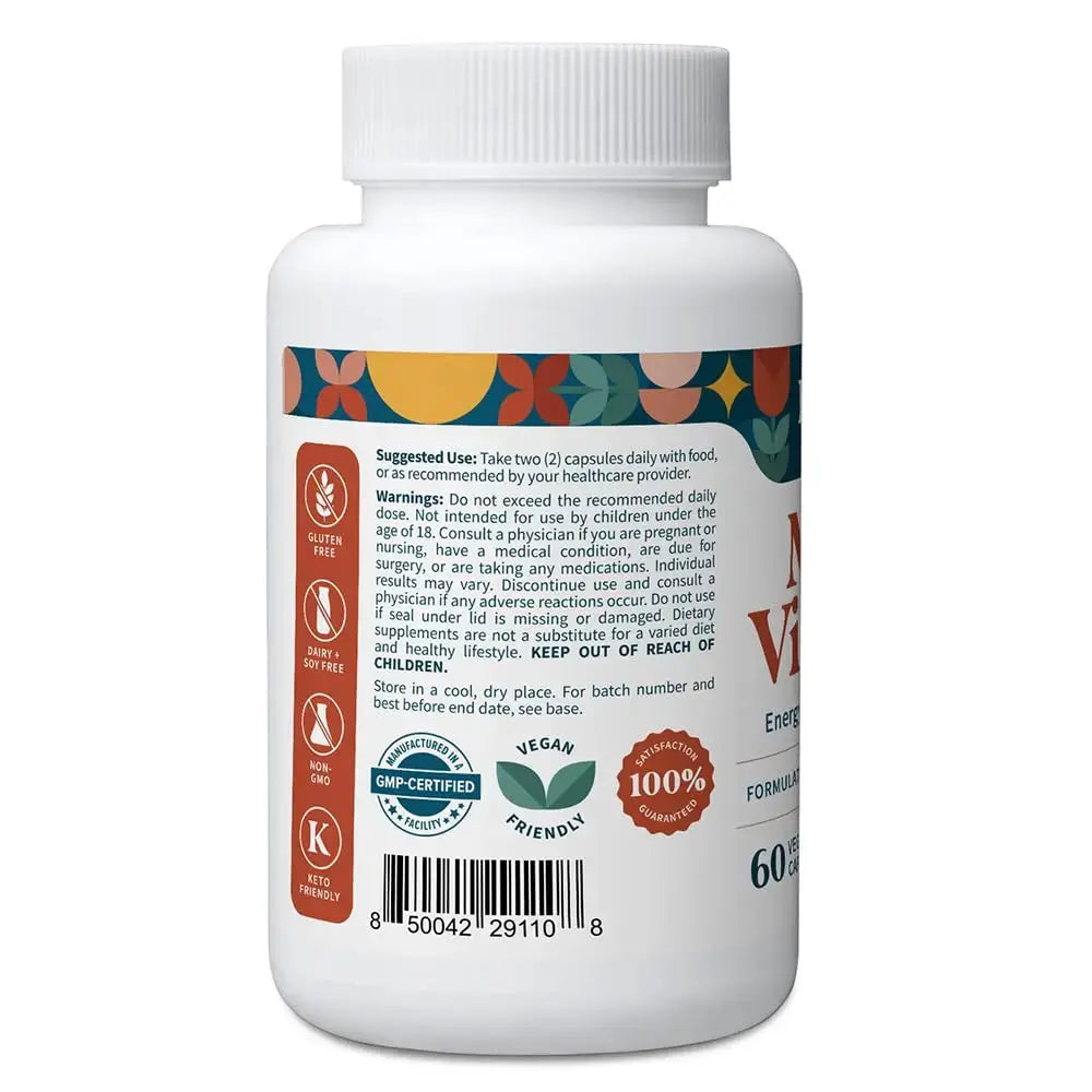 Pattern Wellness Multivitamin for Men & Women – Vitamin A, B, C, D, E – Supports Energy & Wellness – Whole Body Health Pattern Wellness Au supplements
