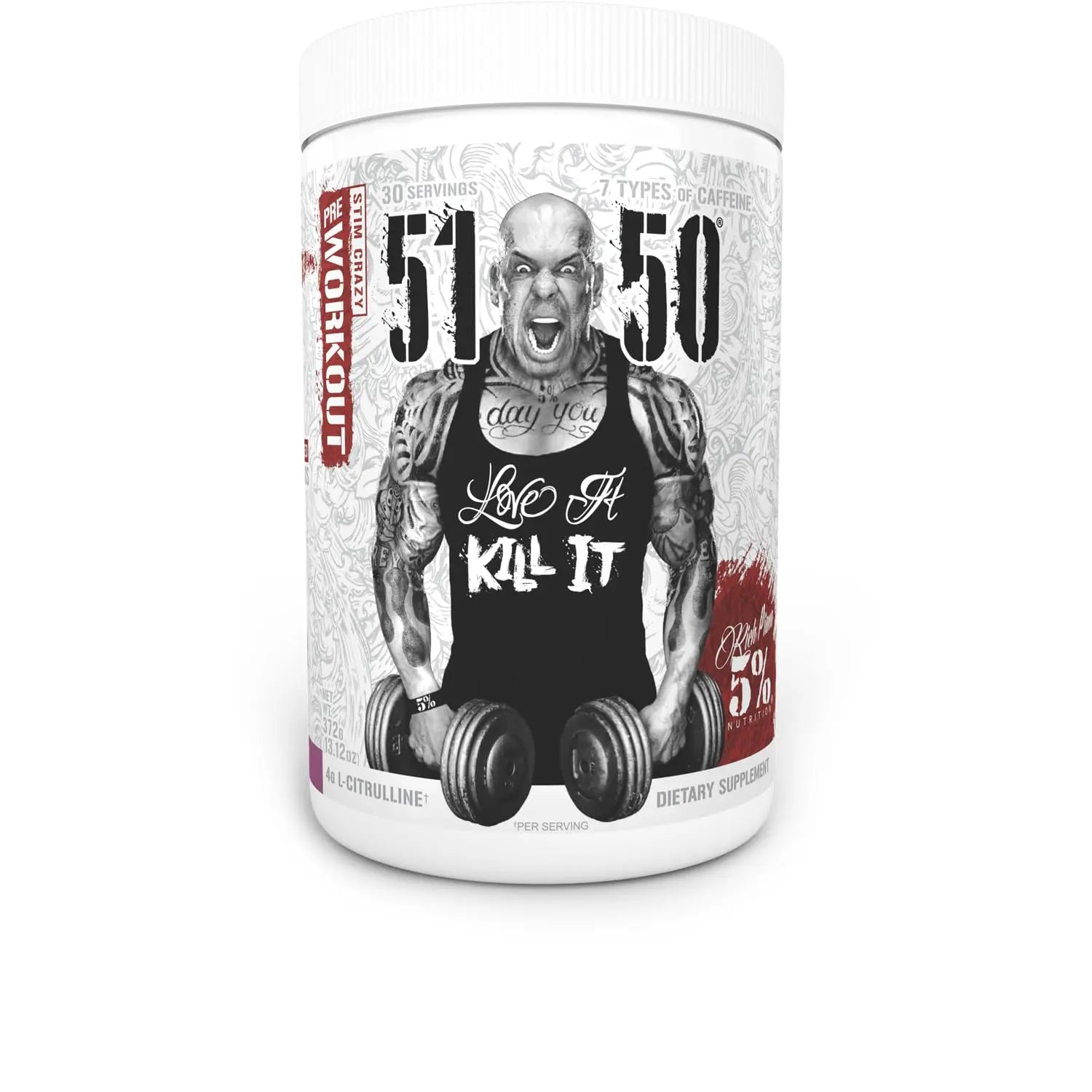 5% Nutrition Rich Piana 5150 High Stim Pre-Workout Powder | Extreme Energy, Focus 5% Nutrition Au supplements