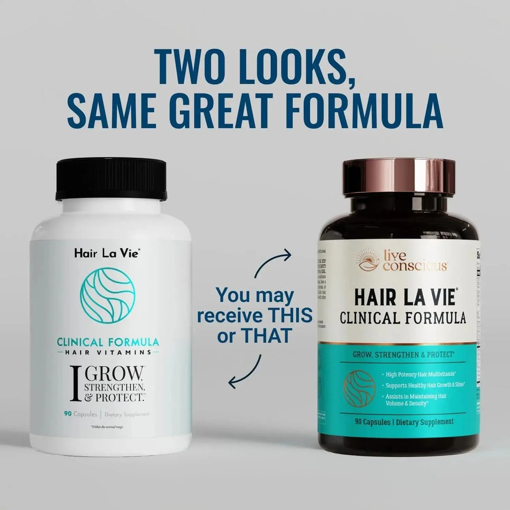 Hair La Vie Live Conscious Clinical Formula Hair Growth Vitamins for Women and Men w/Biotin, Collagen & Saw Palmetto (Pack of 1) Hair La Vie Au supplements