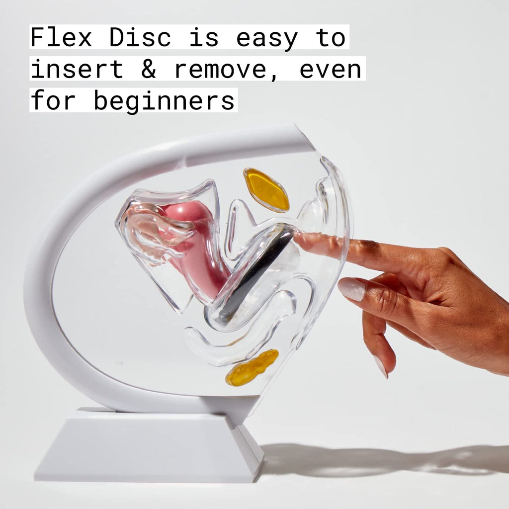 Flex Menstrual Discs | Disposable Period Discs | Reduce Cramps & Dryness | Beginner-Friendly Tampon Alternative | Capacity of 5 Super Tampons | Made in Canada | 12 Count FLEX Au supplements