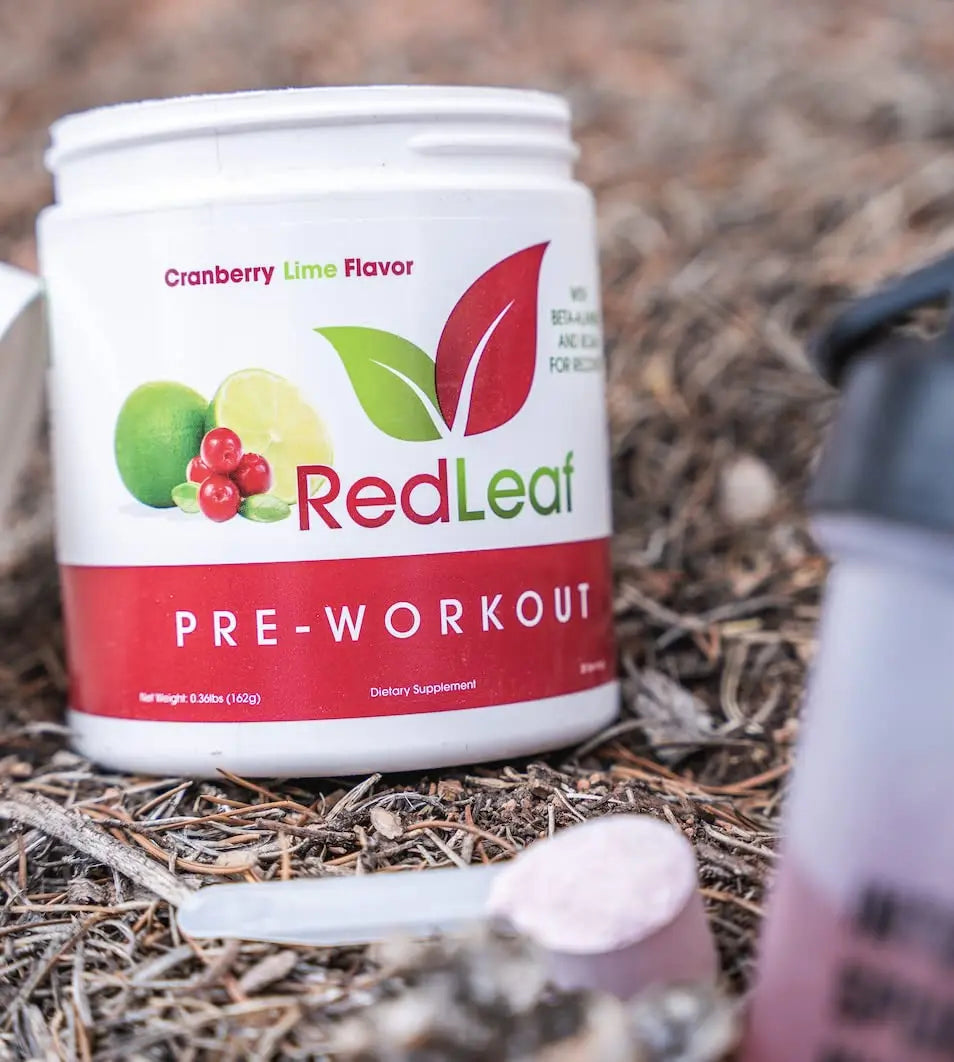 Red Leaf Pre Workout Energizer Powder, BCAA's, Beta-Alanine, Amino Acids and Green Tea Red Leaf Au supplements