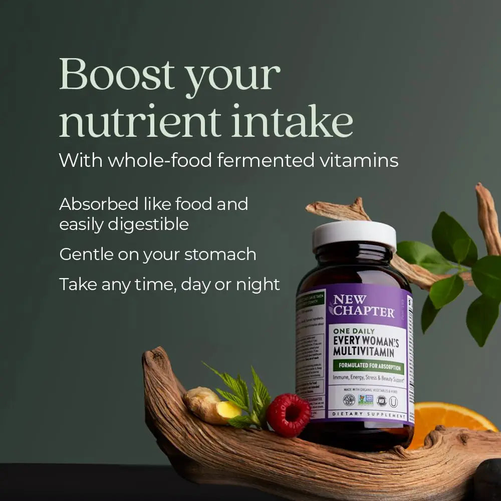 New Chapter Women's Multivitamin for Immune, Beauty + Energy Support with 20+ Nutrients -- Every Woman's One Daily New Chapter Au supplements