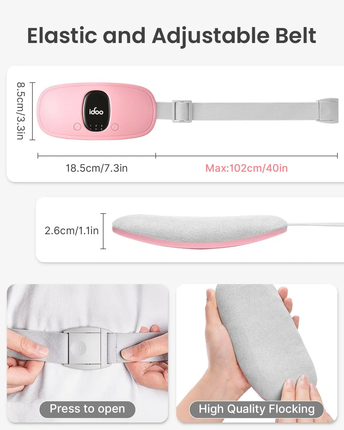FSA HSA Eligible Portable Cordless Menstrual Heating Pad, iDOO Period Heating Pads iDOO Au supplements