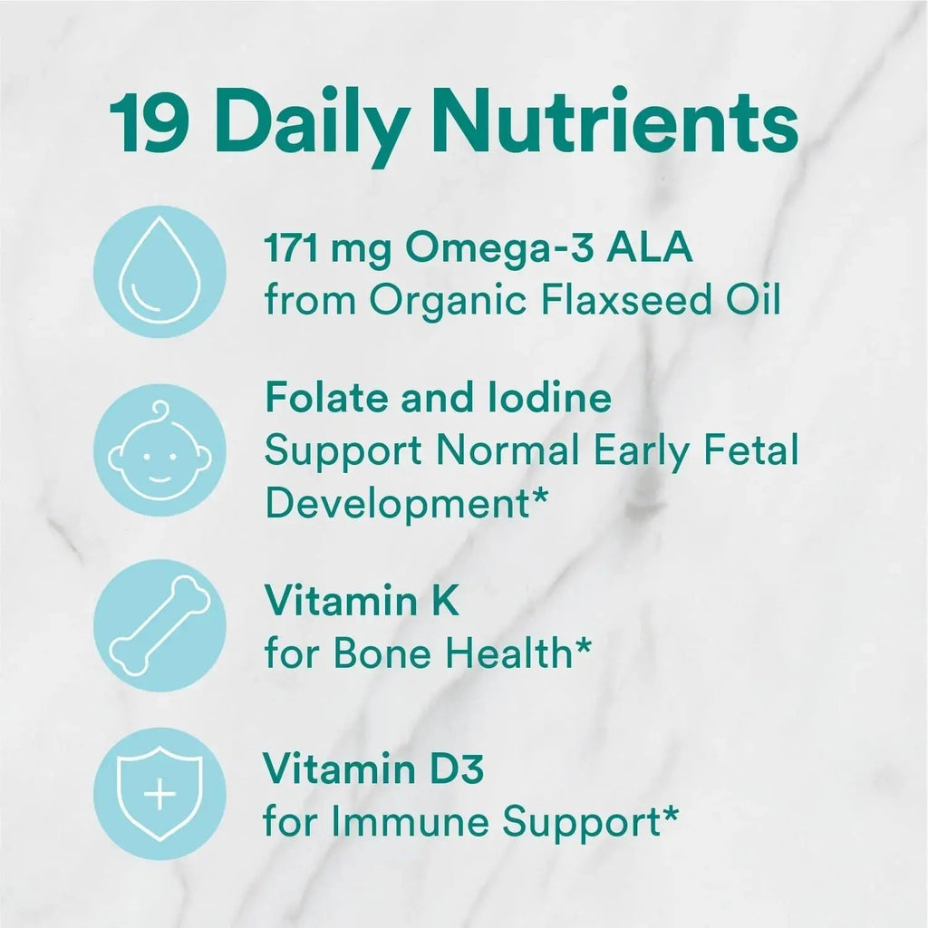 SmartyPants Organic Prenatal Vitamins for Women, Multivitamin Gummies: Biotin, Methylfolate, Omega 3 (ALA), Vitamin D3, C, Vitamin B12, B6, A, K2 & Zinc SmartyPants Au supplements
