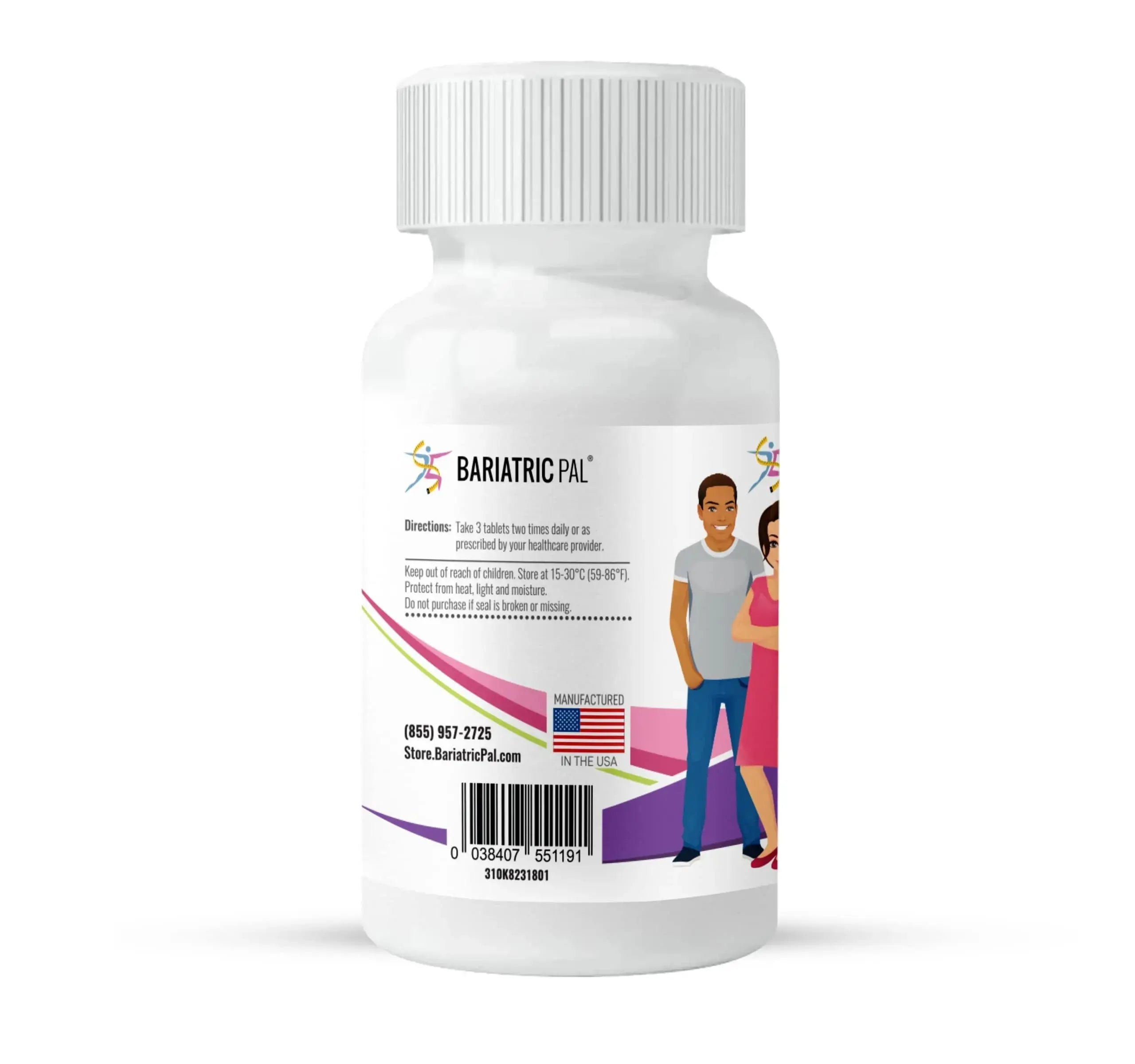 BariatricPal 30-Day Bariatric Vitamin Bundle Multivitamin ONE 1 per Day! Capsule with 60mg Iron Easy Swallow Calcium Citrate BariatricPal Au supplements