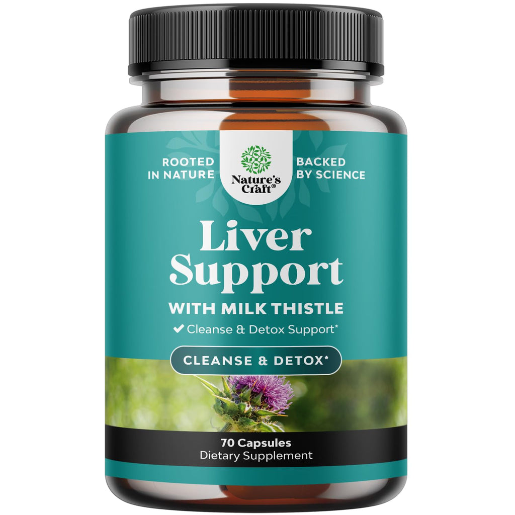 Liver Cleanse Detox & Repair - Milk Thistle Supplement for Digestion & Immune Health - Ginger Root, Choline & Dandelion Root