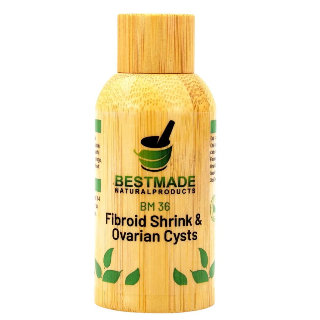 Fibroid Shrink & Ovarian Cysts BM36 - Helps Shrink Fibroids and Ovarian Cysts, Balance Estrogen Levels and Prevent Regrowth, Support for Menstrual Pain and Painful Intercourse, 30 mL Drops | Bestmade Bestmade Naturalproducts.com Au supplements