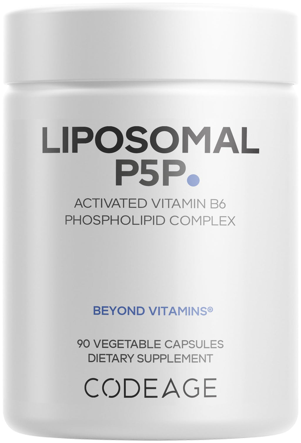 Codeage Liposomal P5P Supplement – Vitamin B6 as Pyridoxal-5'– Phosphate – Liposomal Delivery – Active B6 Form – 3-Month Supply – 1 Capsule Daily – Non-GMO – 90 Capsules Codeage Au supplements