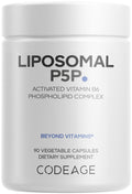 Codeage Liposomal P5P Supplement – Vitamin B6 as Pyridoxal-5'– Phosphate – Liposomal Delivery – Active B6 Form – 3-Month Supply – 1 Capsule Daily – Non-GMO – 90 Capsules Codeage Au supplements