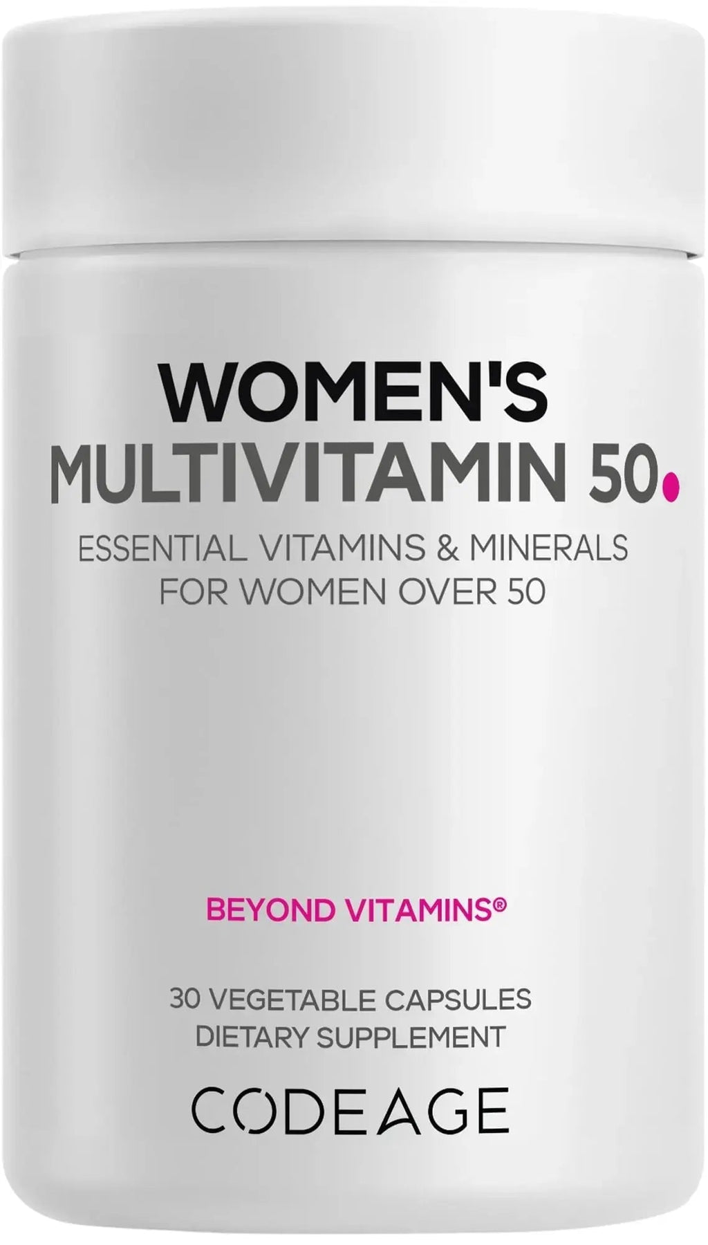 Codeage Women’s Multivitamin 50 - Essential Vitamins for Women Over 50, Methylated Folate, Magnesium, Selenium, Vitamin B6, B12, D3 Antioxidants Codeage Au supplements