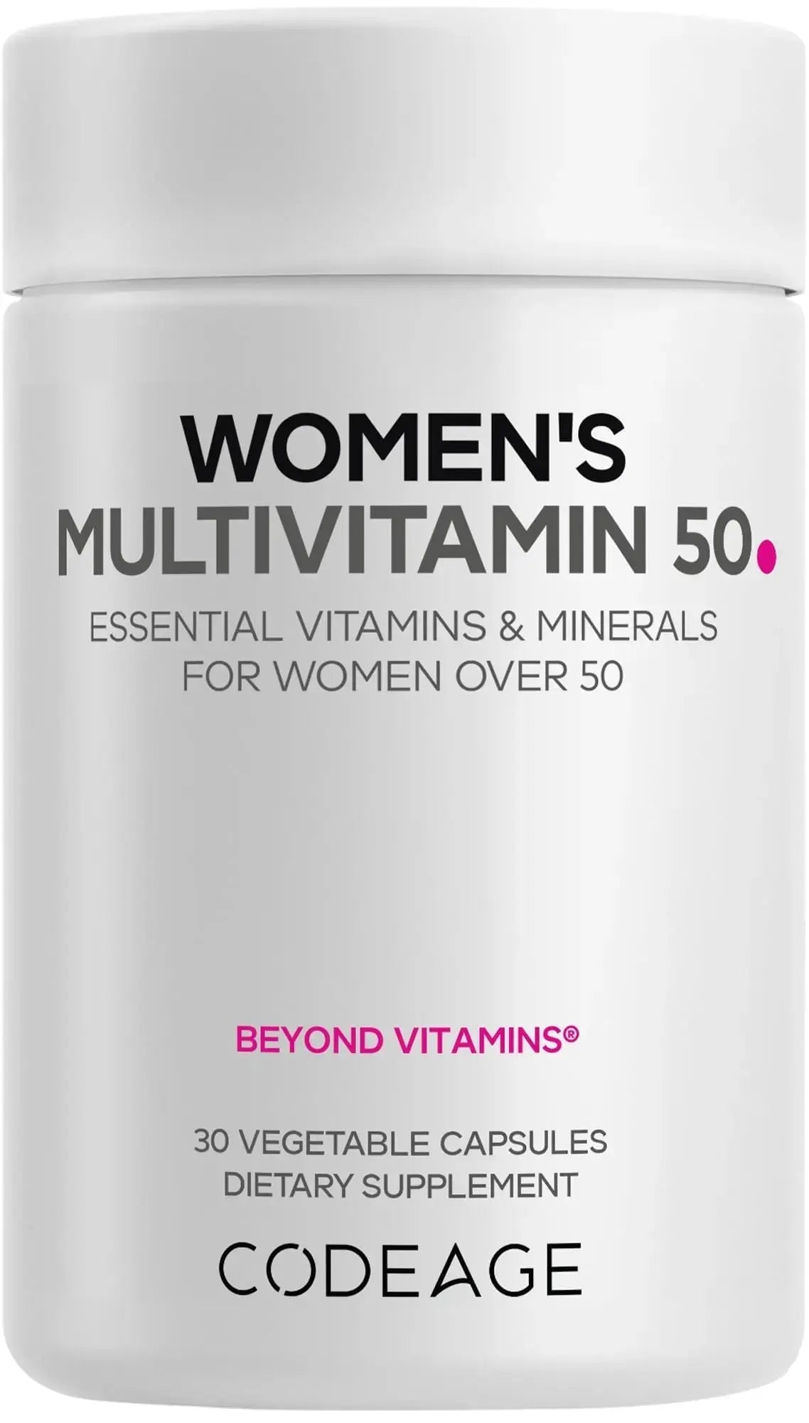 Codeage Women’s Multivitamin 50 - Essential Vitamins for Women Over 50, Methylated Folate, Magnesium, Selenium, Vitamin B6, B12, D3 Antioxidants Codeage Au supplements