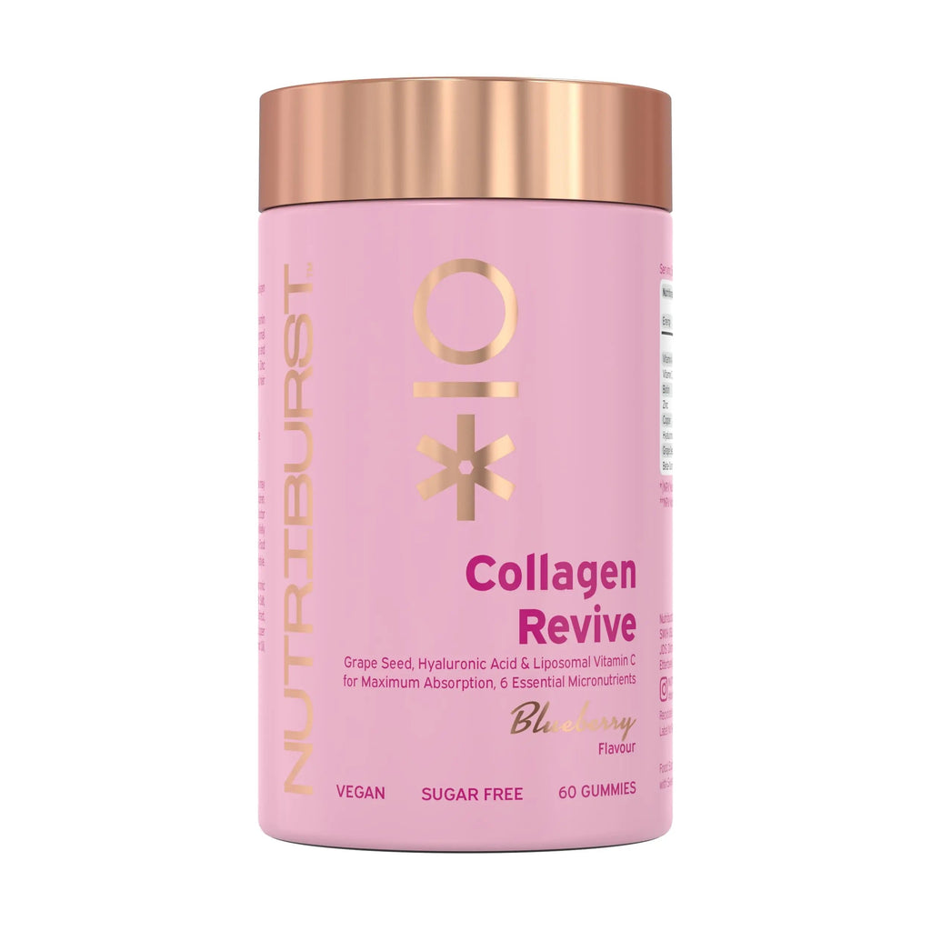 Nutriburst - Vegan Collagen Revive Gummies - Biotin (100µg), Hyaluronic Acid (100mg) + Vitamin C (80mg) Nutriburst Au supplements