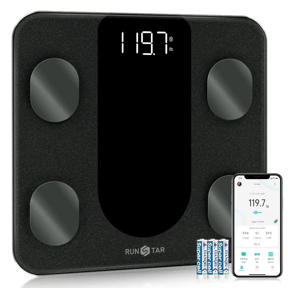 RunSTAR Smart Scale for Body Weight, Digital Bathroom Scale BMI Weighing Body Fat Scale runstar Au supplements
