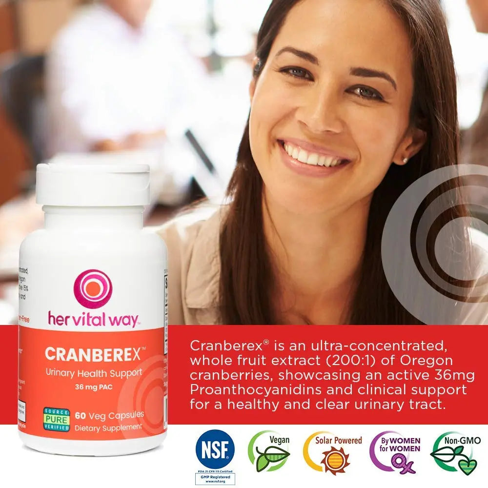 her vital way Cranberex - Cranberry Pills for Women and Men - Cranberry Supplement her vital way Au supplements
