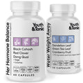 Youth & Tonic PMS & Menopause Bloating Relief Duo – Support for Puffiness, Hormonal Balance & Fluid Retention – Her Hormone Balance + Water Weight Away Natural Herbs for Women, 90 Capsules Youth & Tonic Au supplements