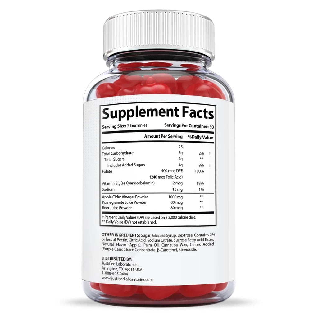 Justified Laboratories (3 Pack X Slim Keto ACV Gummies 1000MG Xslim Vegan Non GMO Justified Laboratories Au supplements