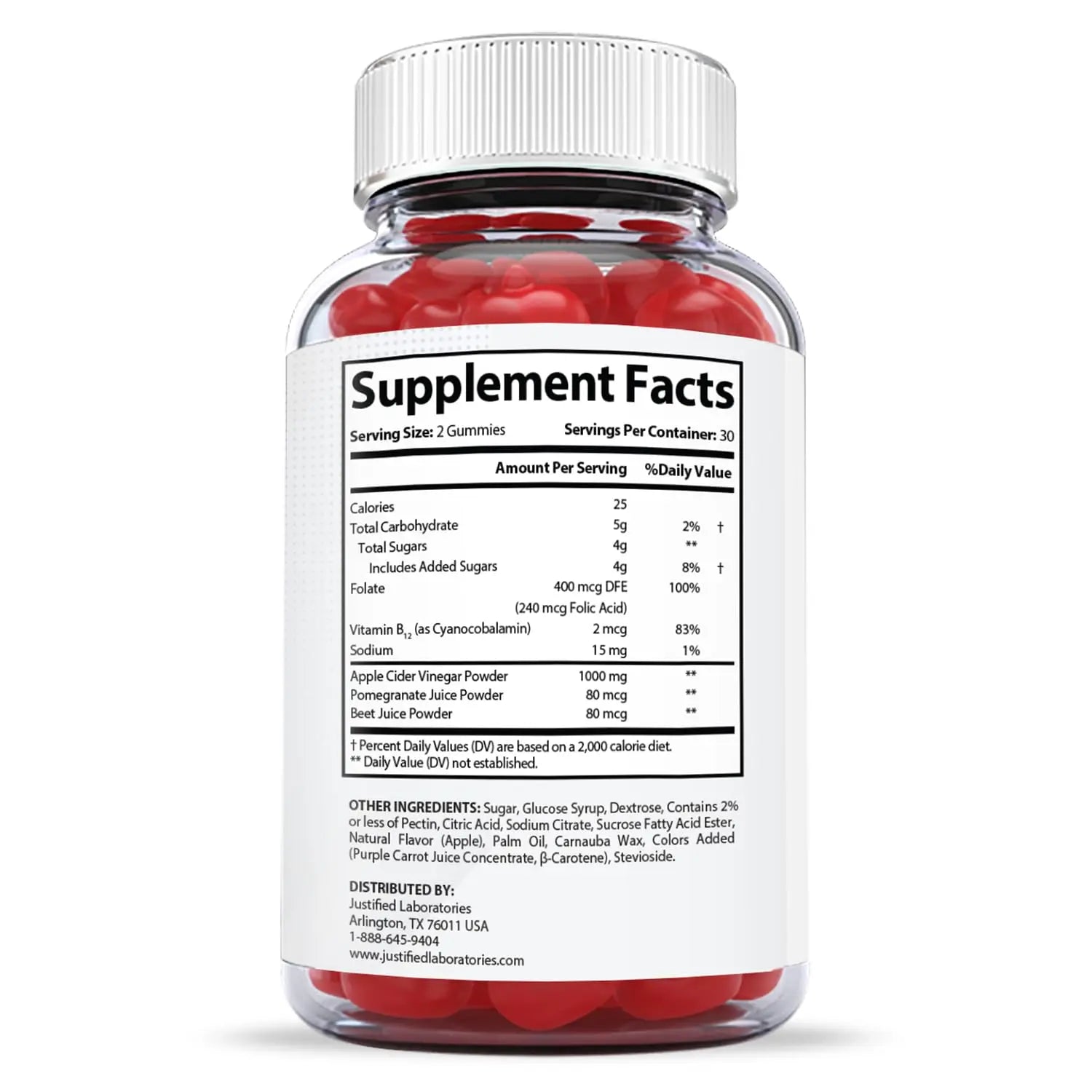 Justified Laboratories (3 Pack X Slim Keto ACV Gummies 1000MG Xslim Vegan Non GMO Justified Laboratories Au supplements