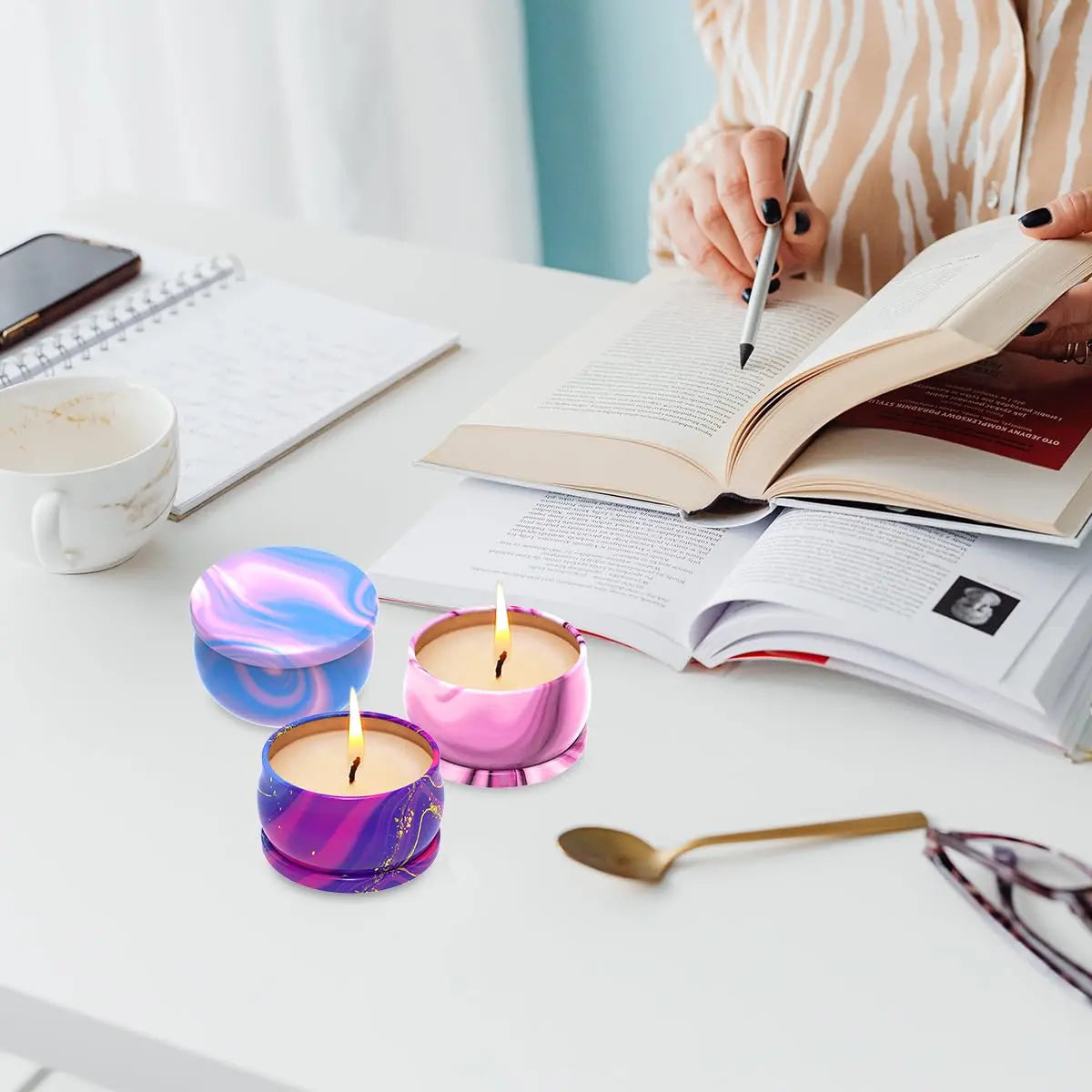 Scented Candles Set of 3, Aromatherapy Candle Set, Home Scented Candles for Winter, Holiday Weimingte Au supplements