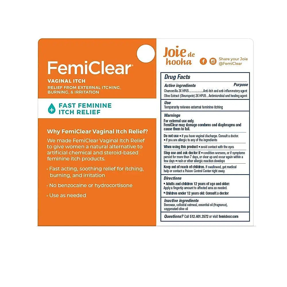 FemiClear 1-Day Yeast Infection Treatment & Vaginal Itch Relief Ointment - Fast Relief Bundle (Pack of 2) FemiClear Au supplements