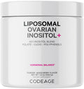 Codeage Liposomal Ovarian Inositol Powder - Myo-Inositol & D-Chiro-Inositol 40:1 Blend, Folate 5-MTHF, CoQ10, Pomegranate & Wild Blueberry - 2-Month Supply - Mixed Berry Flavor - Non-GMO, 60 Servings Codeage Au supplements