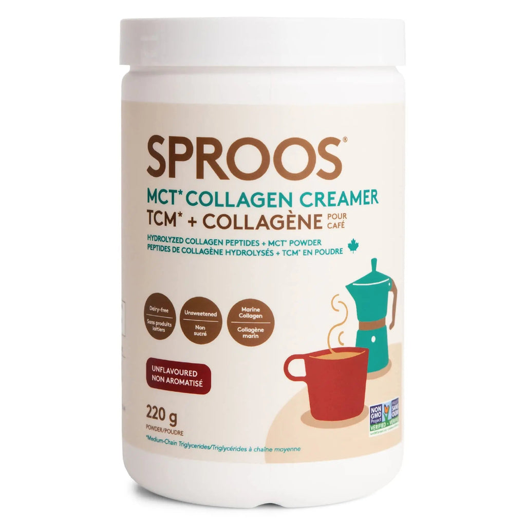 SPROOS - MCT Collagen Creamer - Beverage Powder - Hydrolised Collagen Peptides & MCT Powder - Healthy Fats SPROOS Au supplements