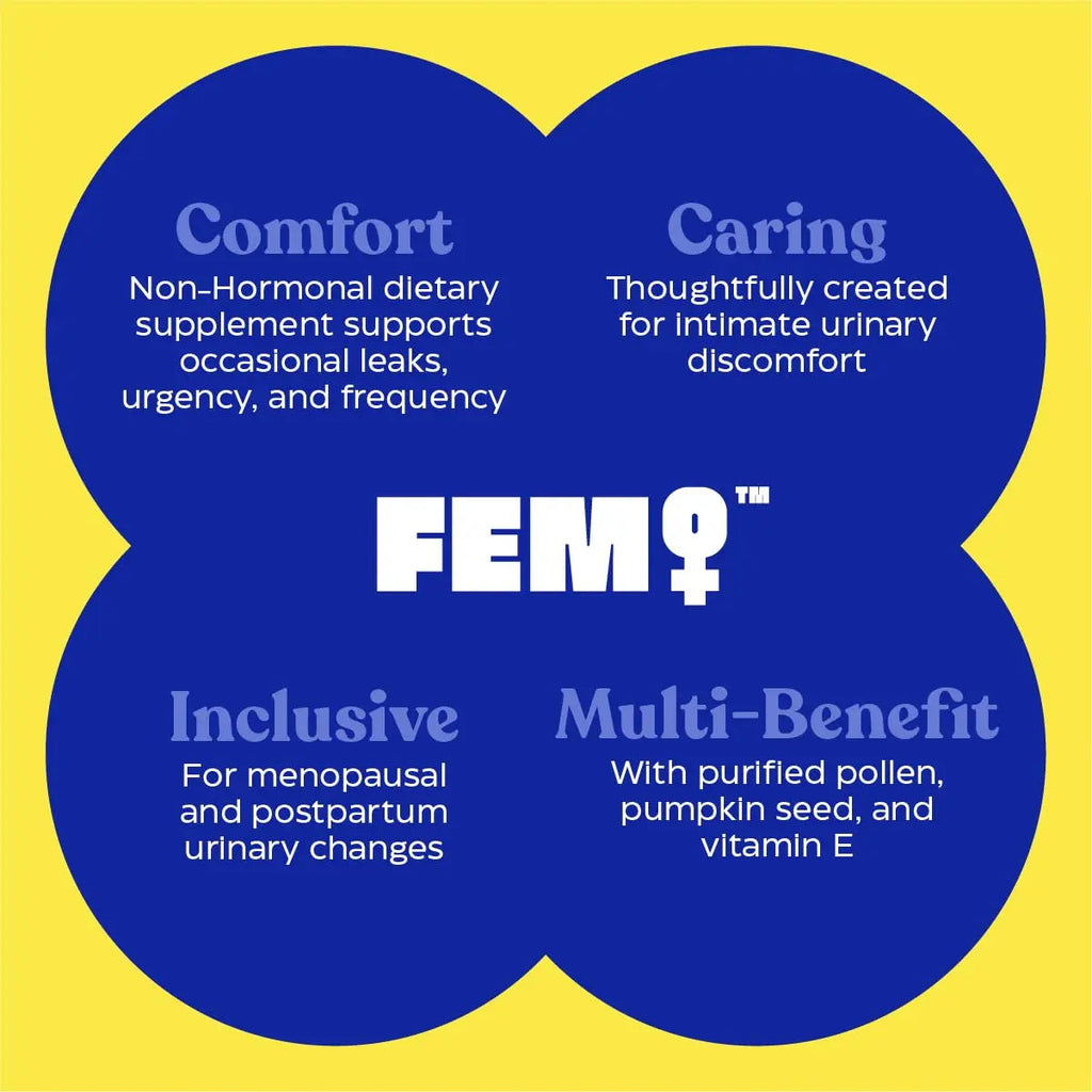 FEM Urovital Bladder Control Supplements - Overactive Bladder, Leakage & Urgency Relief - Non-Hormonal Urinary Tract Health Support for Women - 30 Capsules Upsa Au supplements