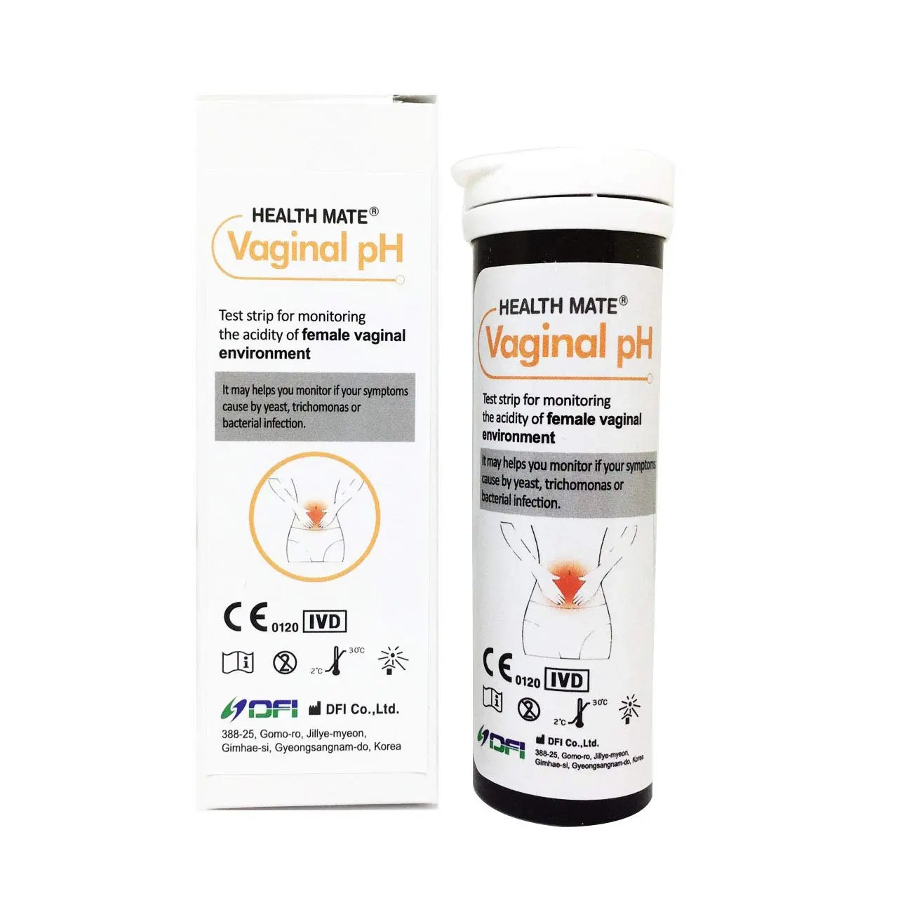 Vaginal Health pH Test Strips Without Swabs - Monitor Vaginal Intimate Health (Pack of 25) DFI Au supplements