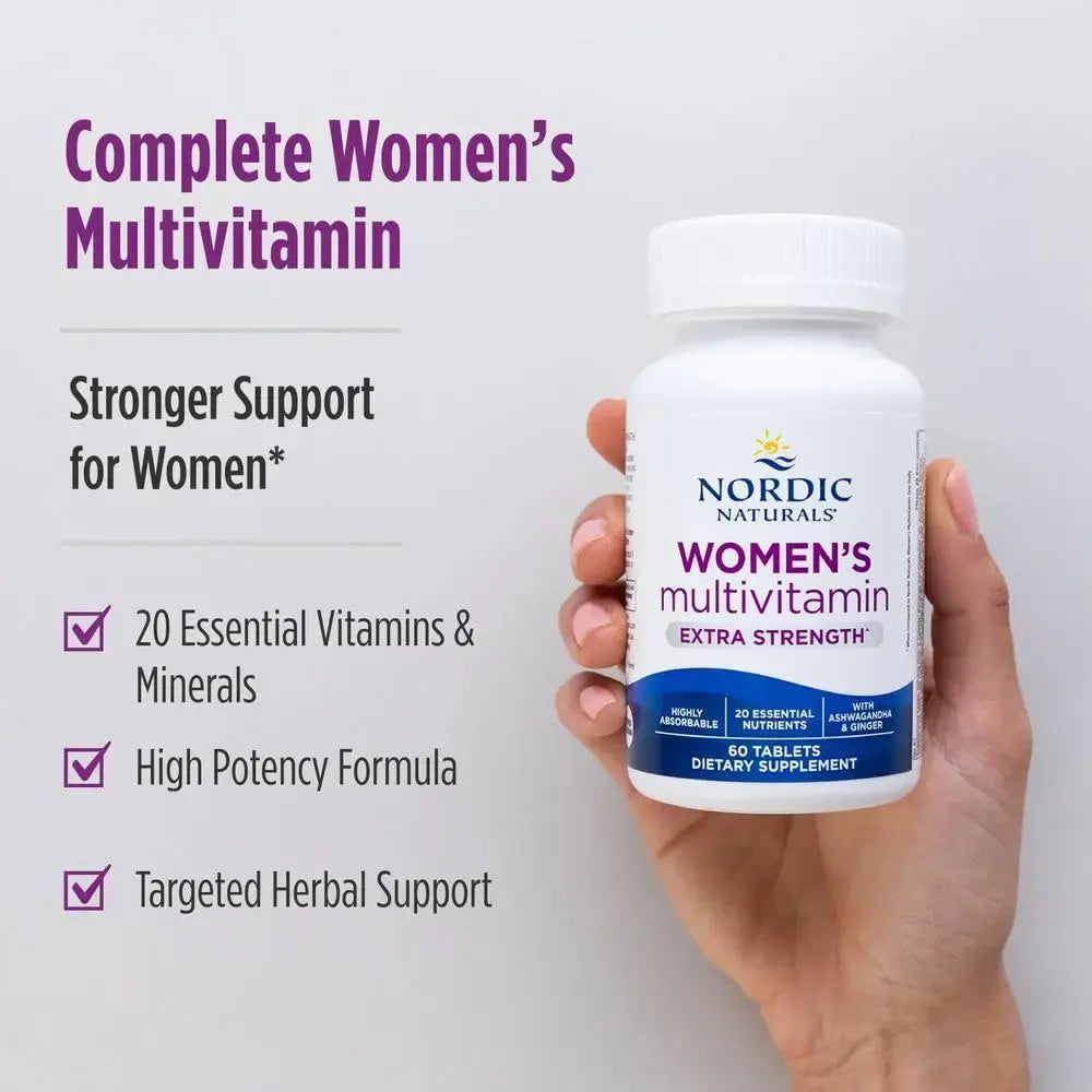 Nordic Naturals Women’s Multivitamin Extra Strength - Skin, Hair, Energy, & Bone Support - Immunity Supplement Nordic Naturals Au supplements