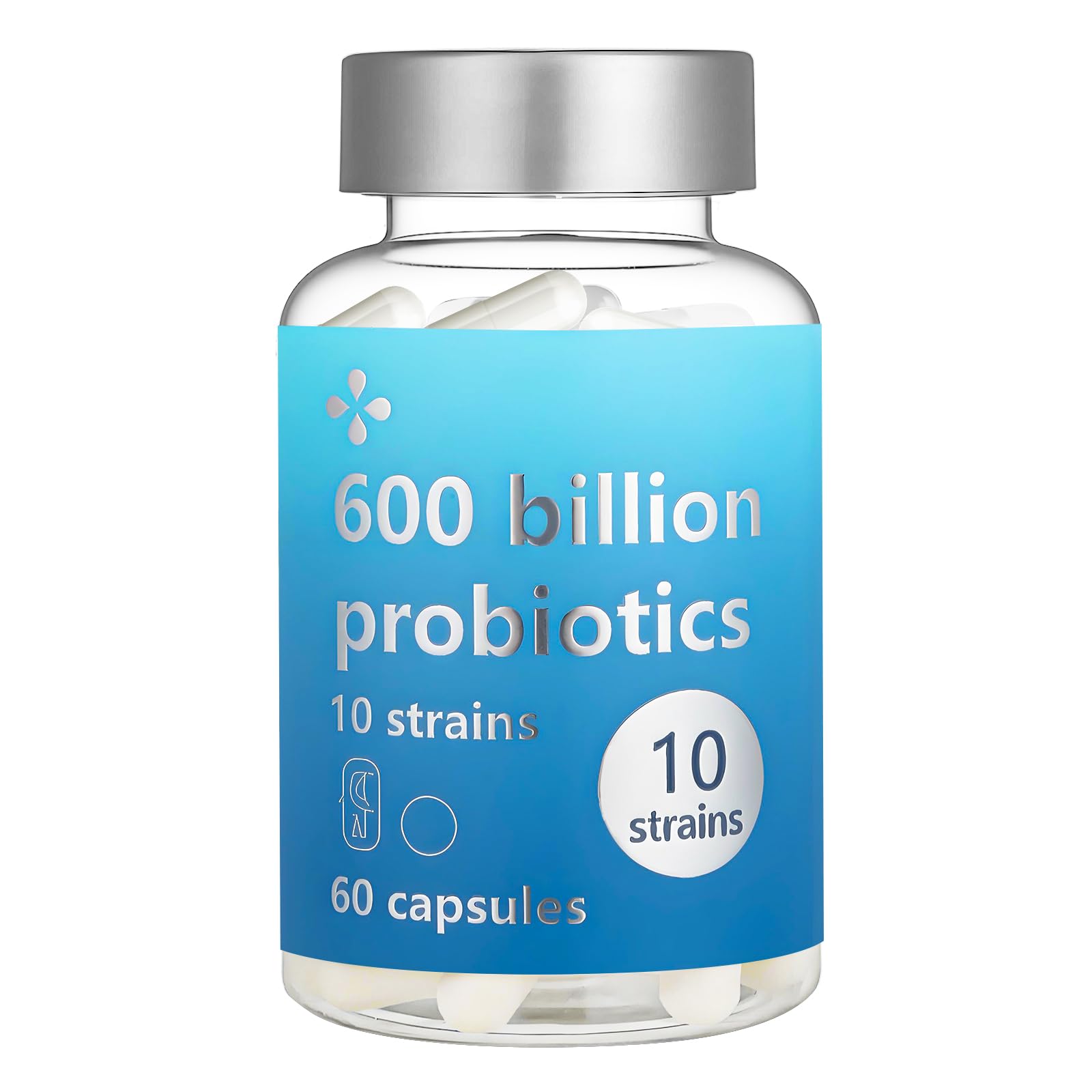 LOUDSAY Probiotics 60 Billion CFU - 10 Strains - Immune, Digestive & Gut Health - Supports Occasional Constipation, Diarrhea, Gas & Bloating - for Women & Men - 60 ct LOUDSAY Au supplements