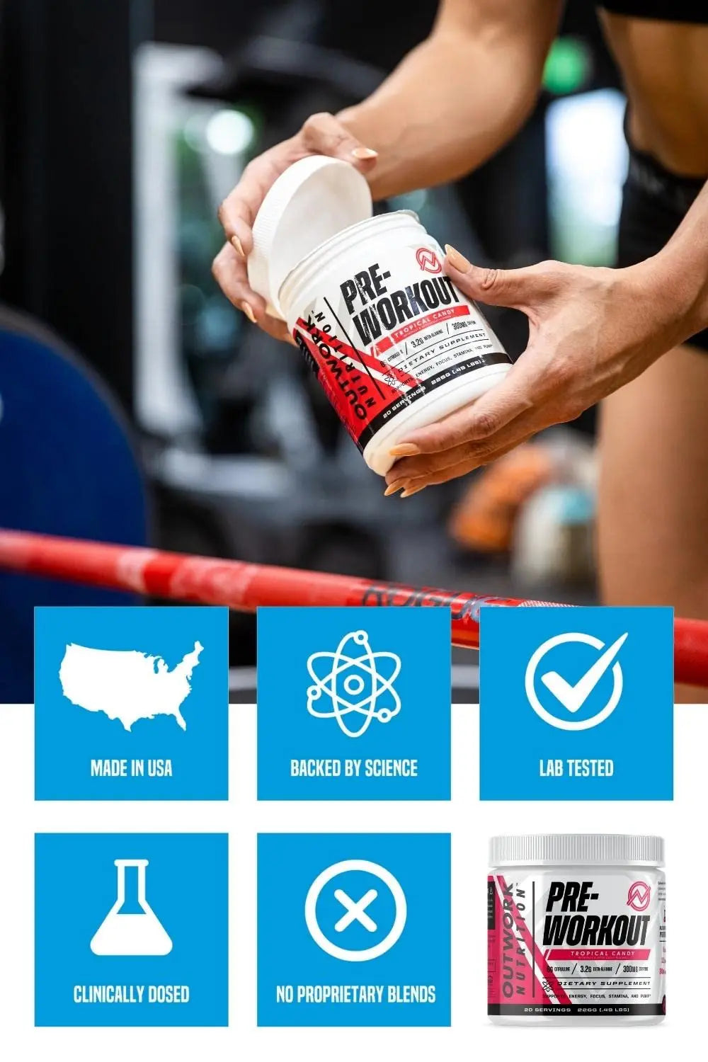 Outwork Nutrition Pre-Workout Supplement with Nootropics - Energy & Mental Focus Outwork Nutrition Au supplements
